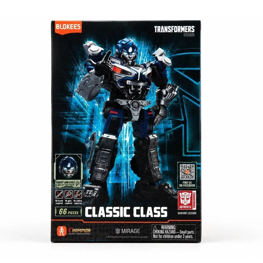 Blokees Transformers Mirage Classic Class 06 Model Kit Blue Silver NEW